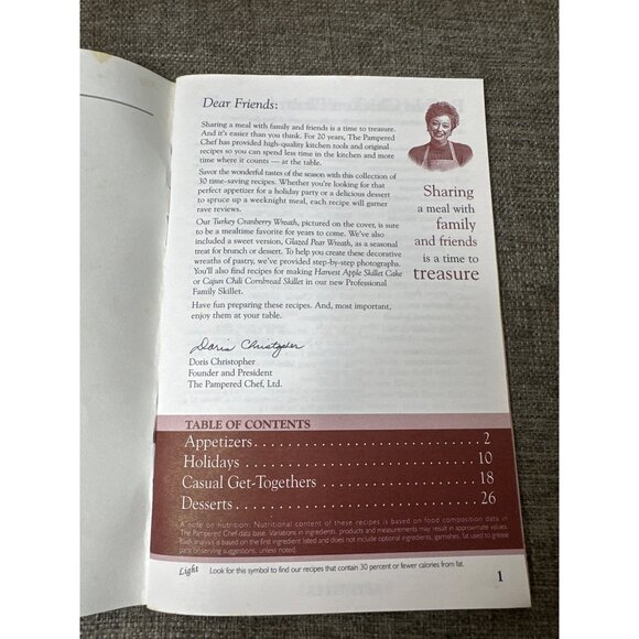 5 Pk Pampered Chef Seasons Best Fall/Winter 1998 2000 2001 2002 2008 Cookbooks - Picture 7 of 16